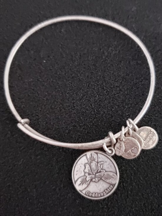 Alex and Ani Jewelry - Alex and Ani Goddaughter Silver Bangle Bracelet 22